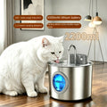 Distributeur d'eau inox sans fil pour chat