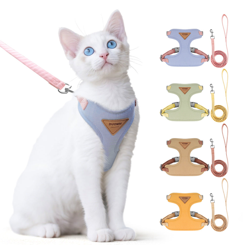 Harnais et Laisse Poitrine pour Chat