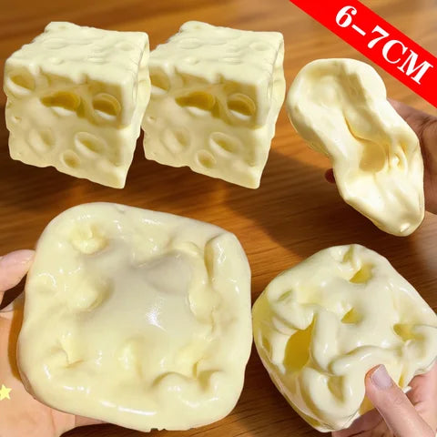 Squishy Cube de Fromage Anti-Stress