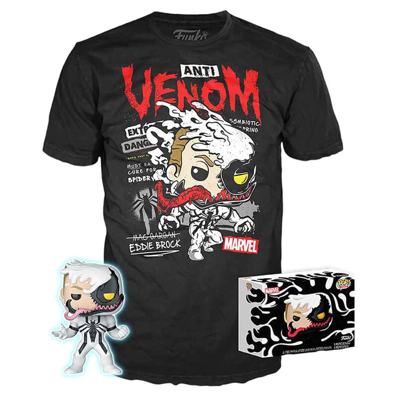 Set Figurine POP & T-shirt Marvel Anti-Venom