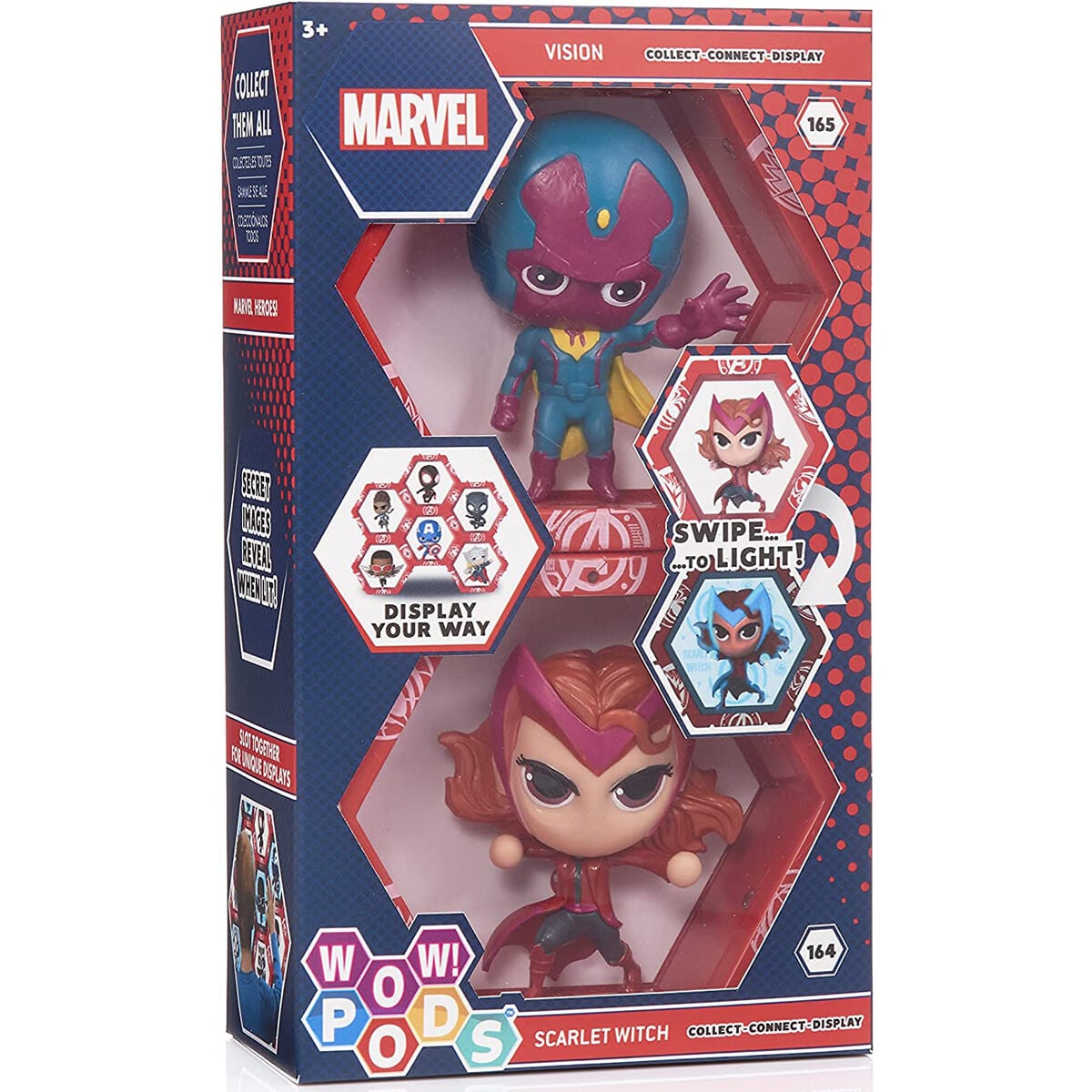 Set Figurines LED WOW! POD Vision + Scarlet Witch Marvel