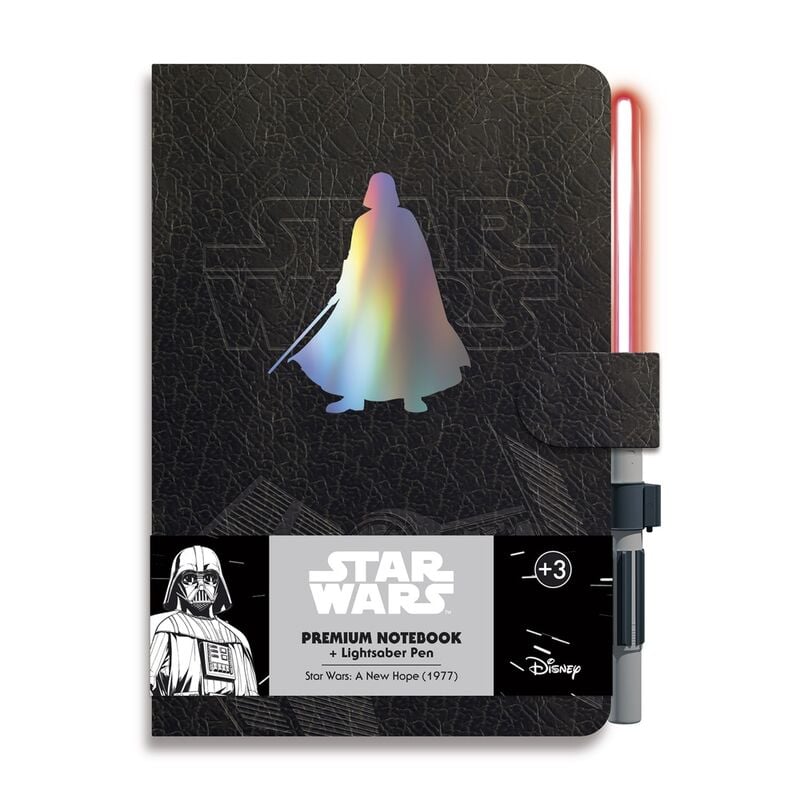 Carnet Premium Stylo Sabre Laser Dark Vador Star Wars